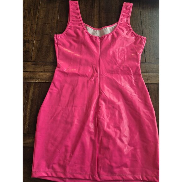 Hot Pink Sleeveless Bodycon Dress Medium - Picture 2 of 4